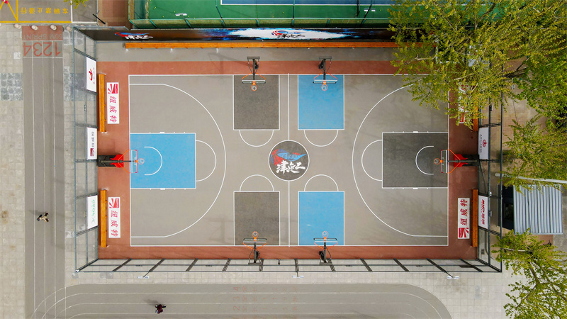 rubber basketball court (4)