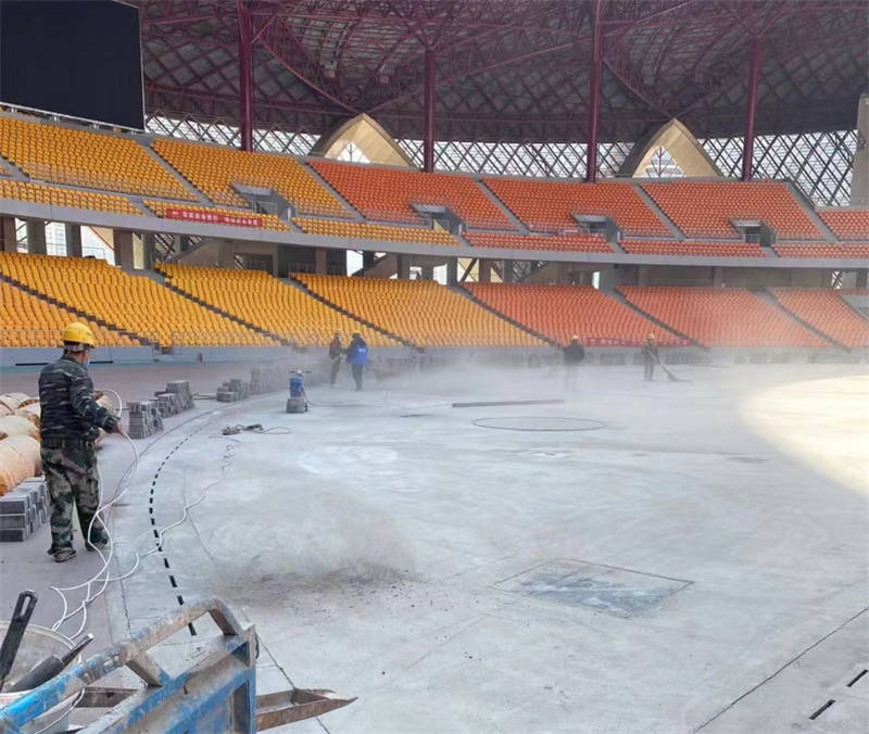 tartan track installation